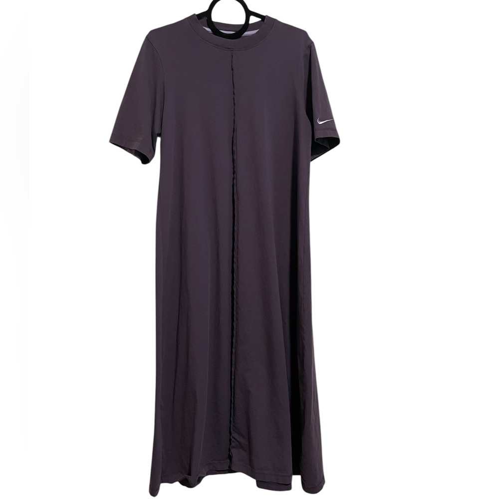 Nike Long Maxi Dress 100% Organic Cotton Plum Purple Women’s Size Large